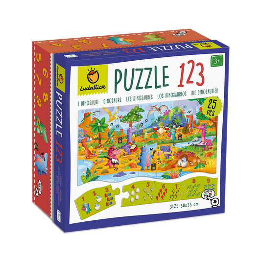 Puzzle 1 2 3 - I dinosauri