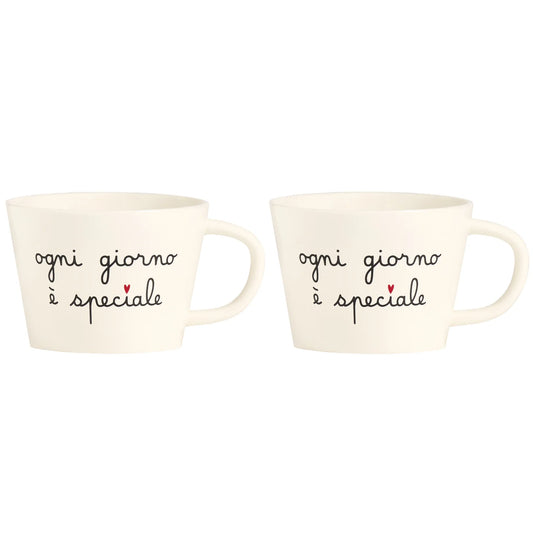 Set 2 tazze da colazione - Ogni giorno è speciale