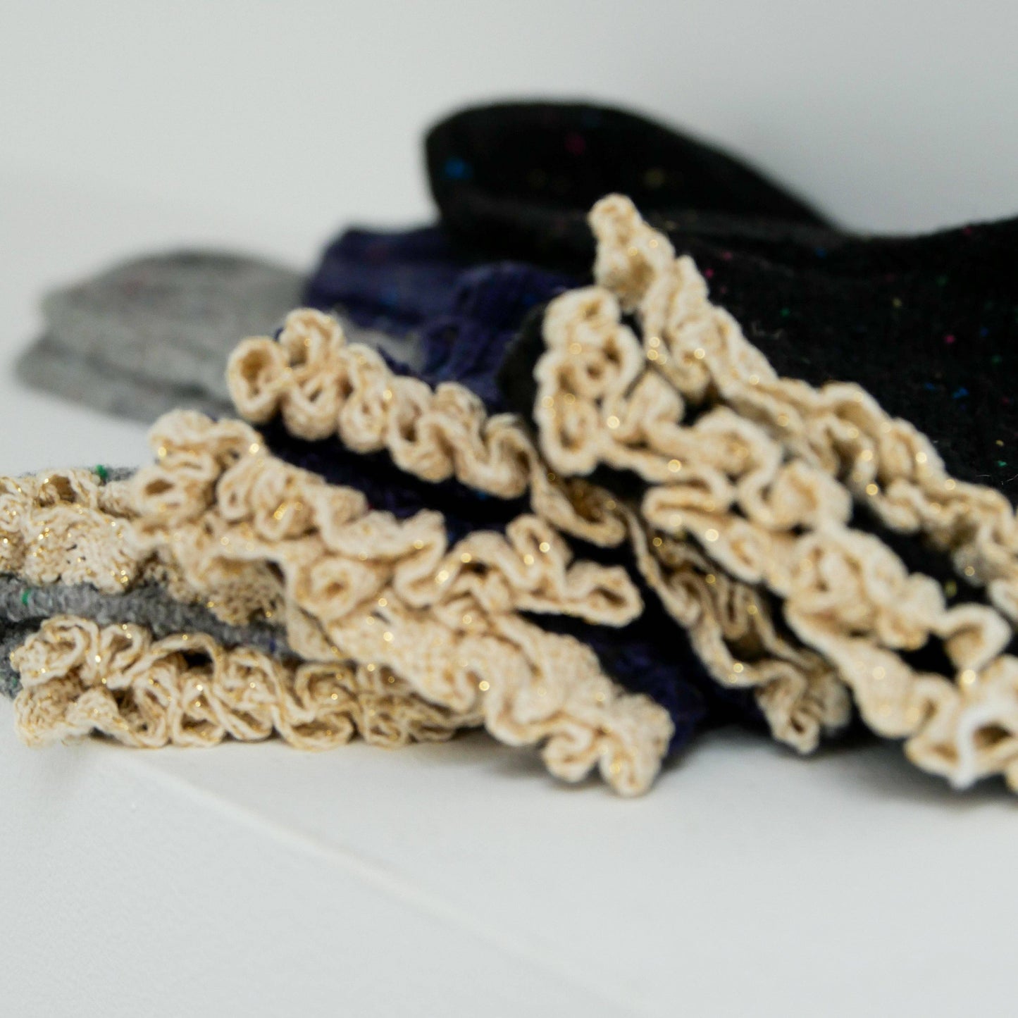 Calzini in macramè - Blu