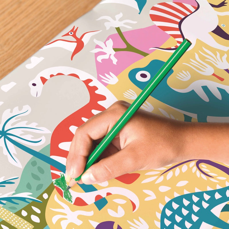 Poster da colorare - Dinosauri