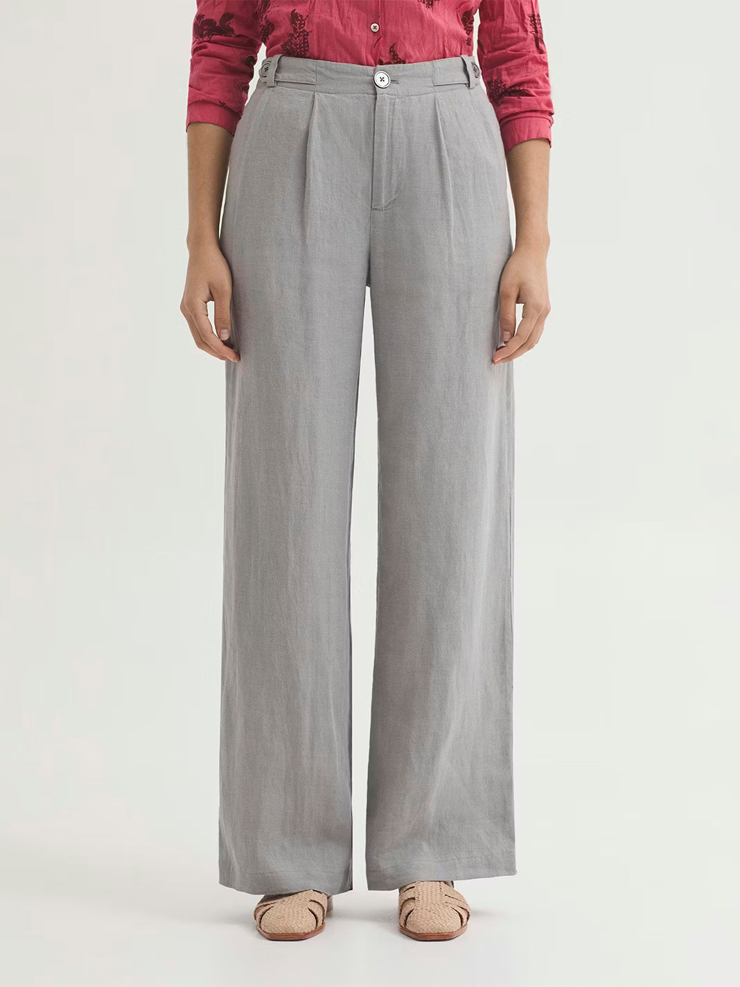 Pantaloni Lino - Grigio