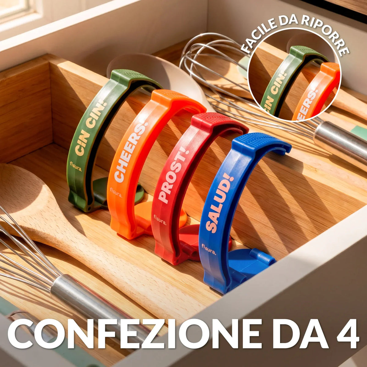 Set manici per lattine