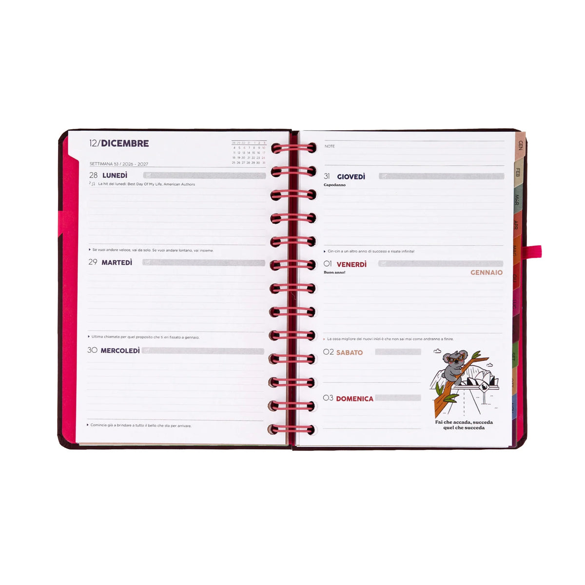 Agenda Settimanale piccola - 2027 Full Aesthetic