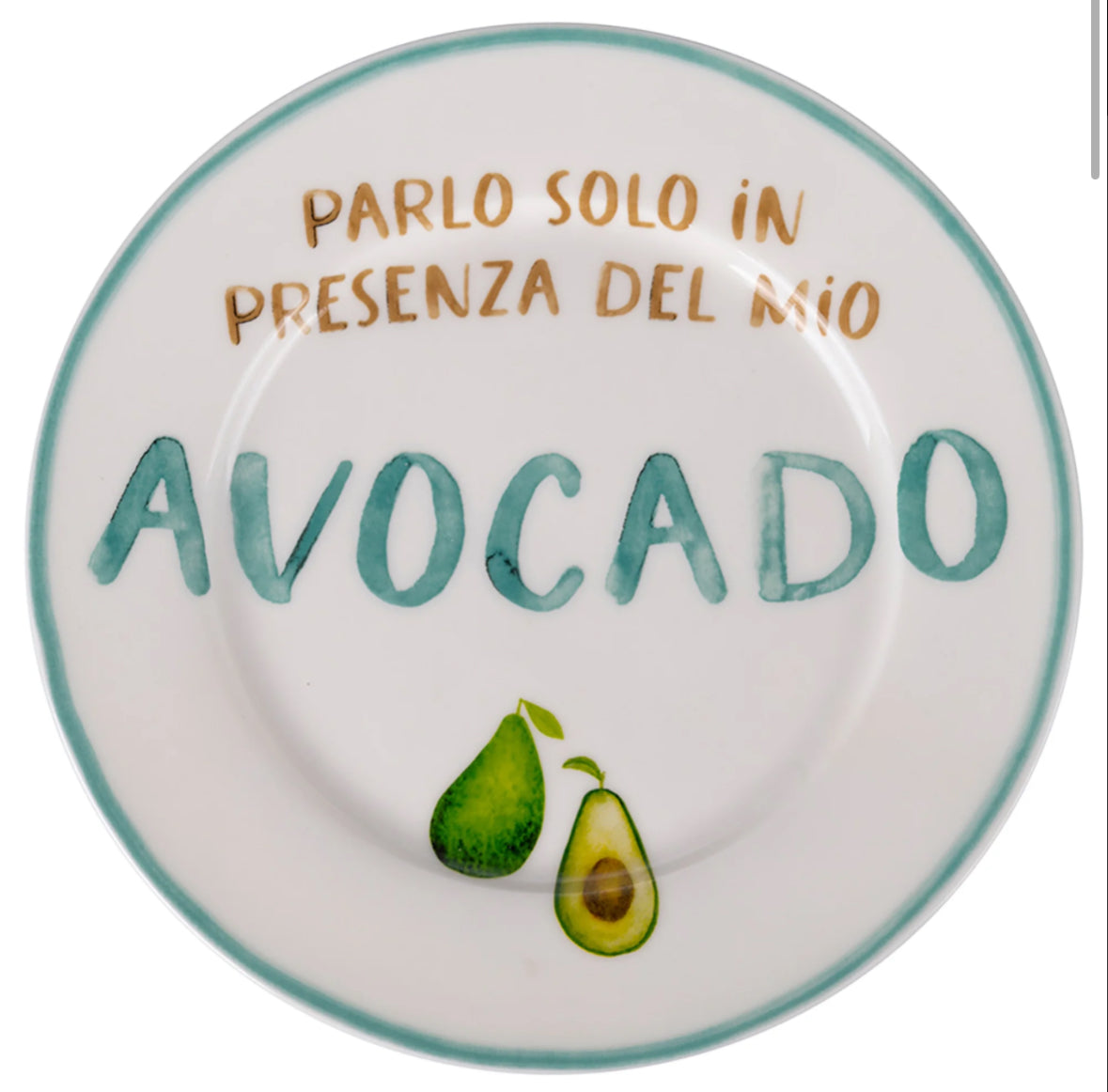 Piattino - Parlo solo in presenza del mio avocado
