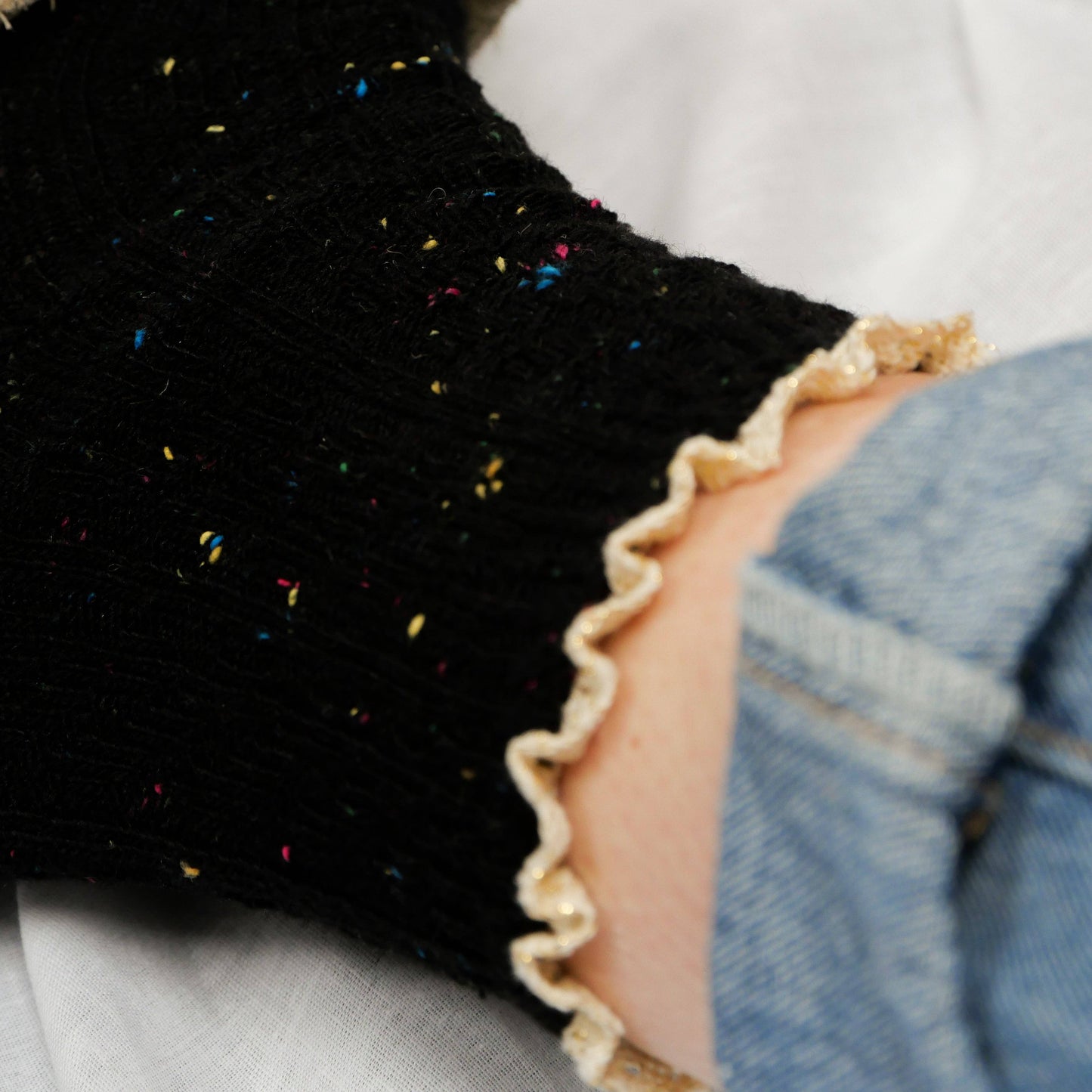 Calzini in macramè - Nero