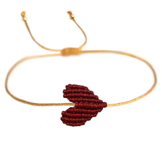 Bracciale Cuore - Bordeaux