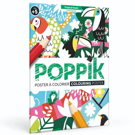Poster da colorare - Foresta Tropicale