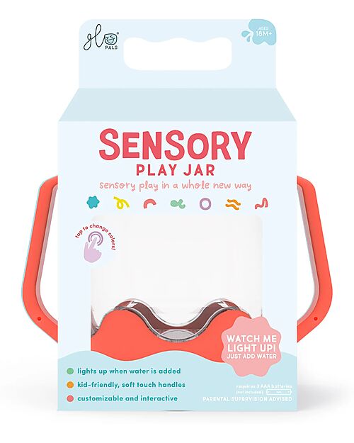 Barattolo per gioco sensoriale - Rosso