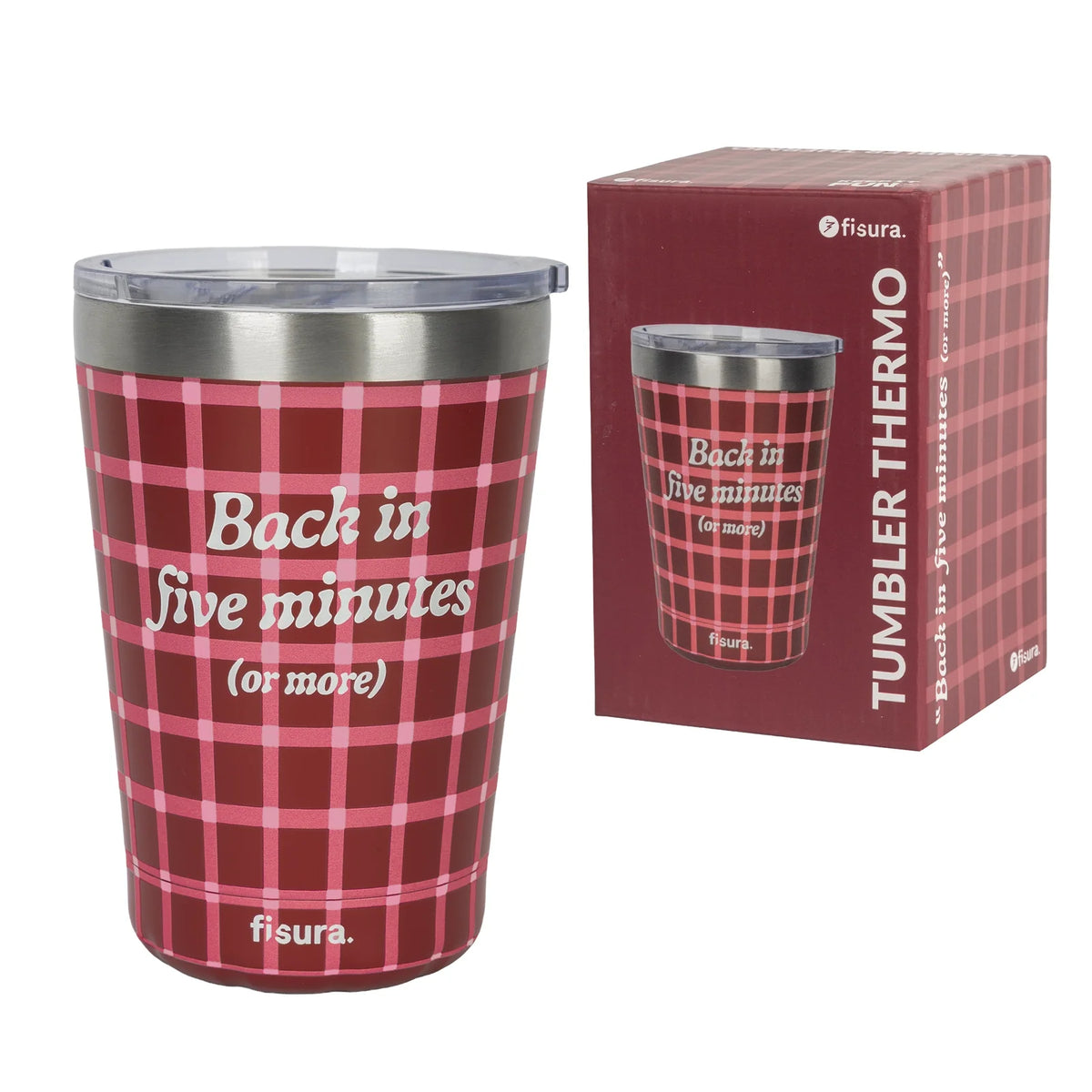 Tazza termica - Back in five minutes