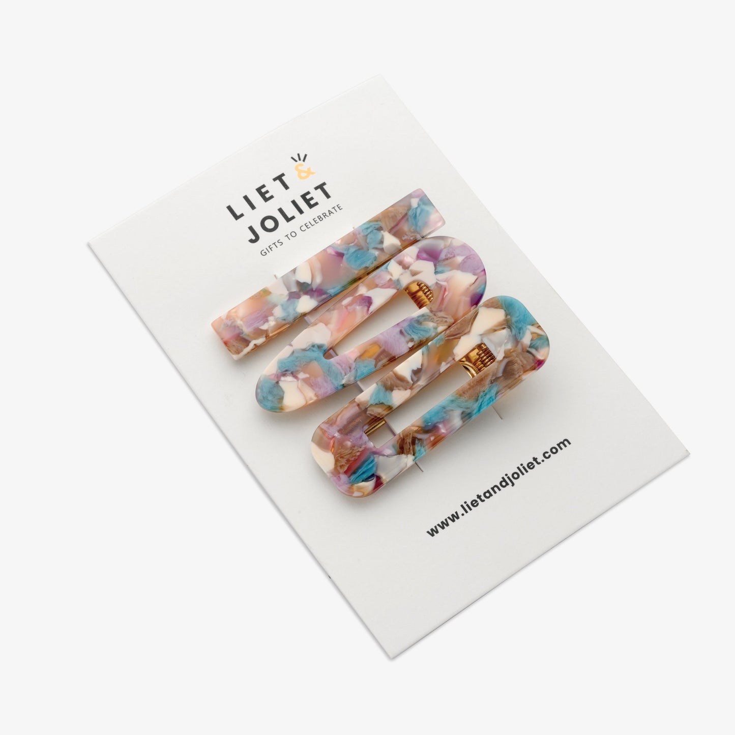 Set 3 fermagli - Viola