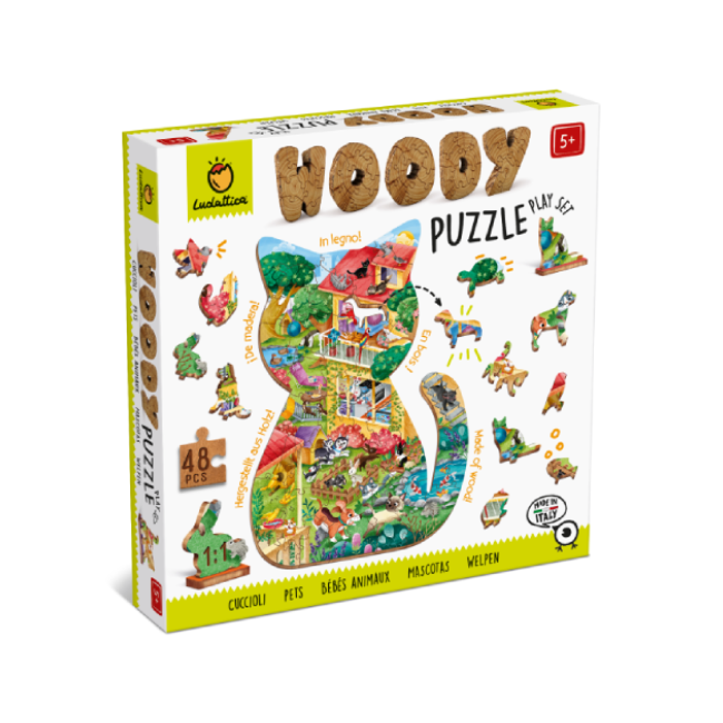 Woody Puzzle - Cuccioli