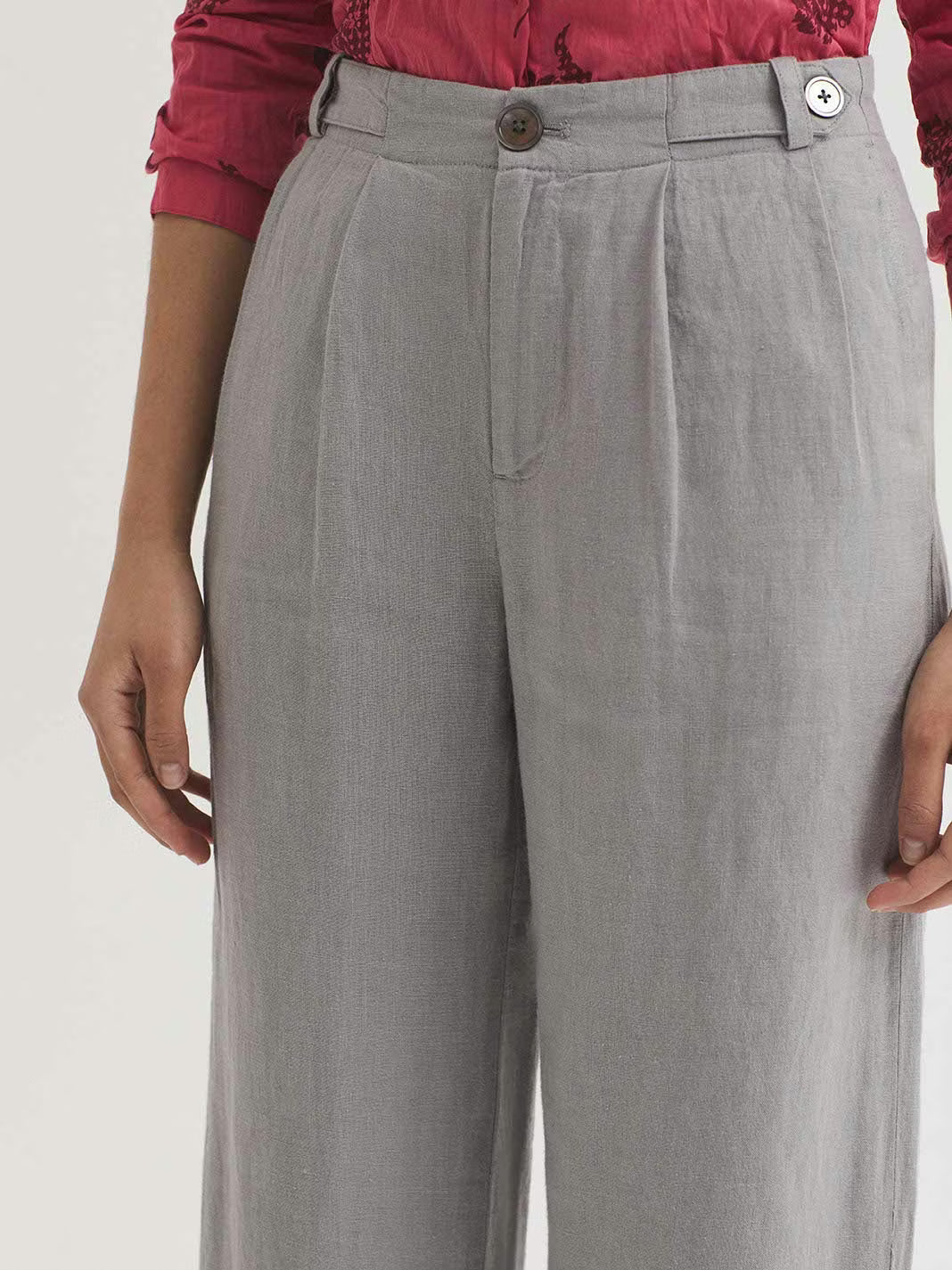 Pantaloni Lino - Grigio