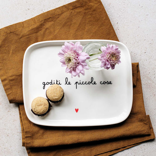 Piatto - Goditi le piccole cose