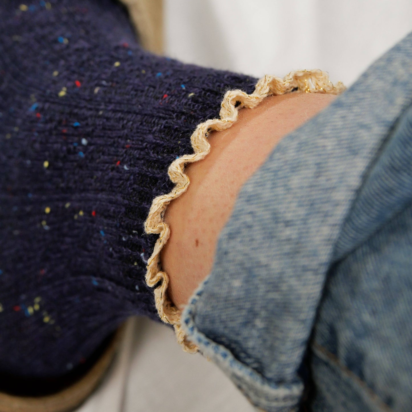 Calzini in macramè - Blu