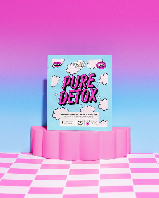 PURE DETOX - Maschera purificante in tessuto di carbone