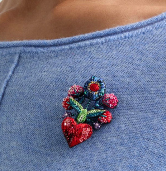 Spilla - Cuore Sacro