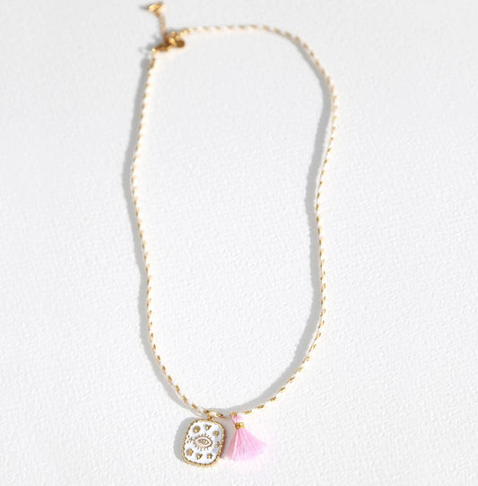 Collana Gispy - occhio bianco