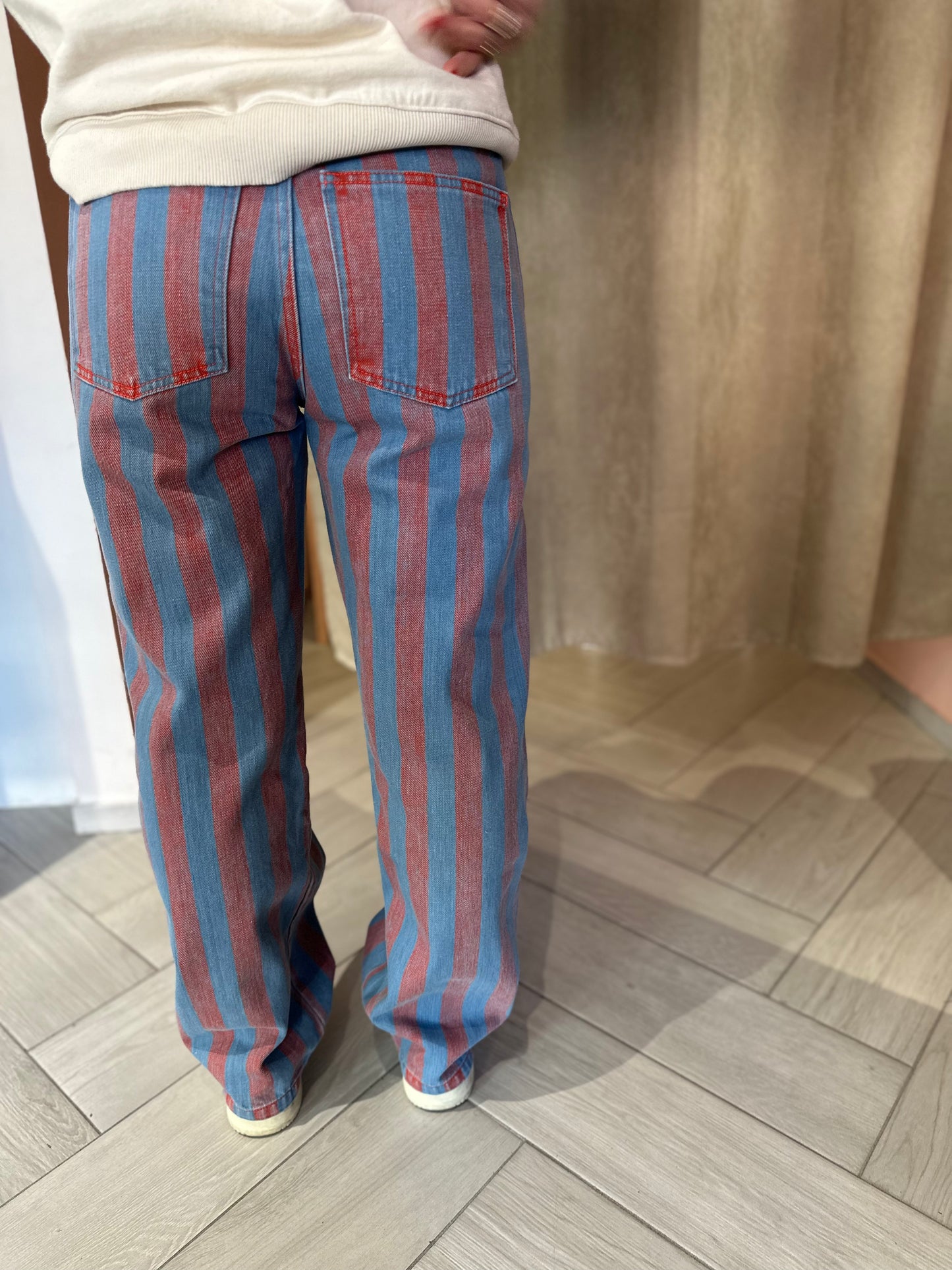 Jeans stripes