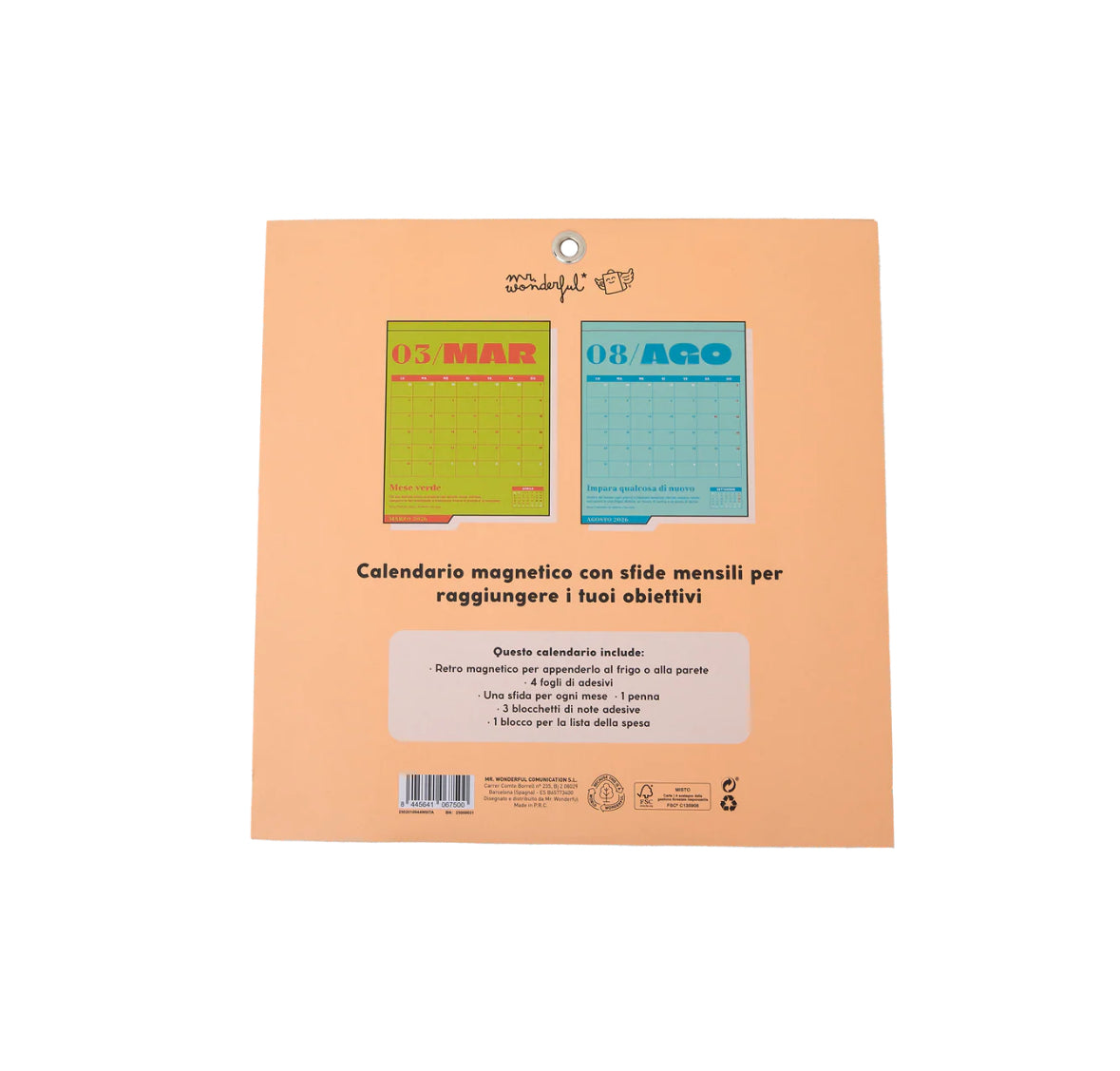 Calendario magnetico - Non adatto ai noiosi