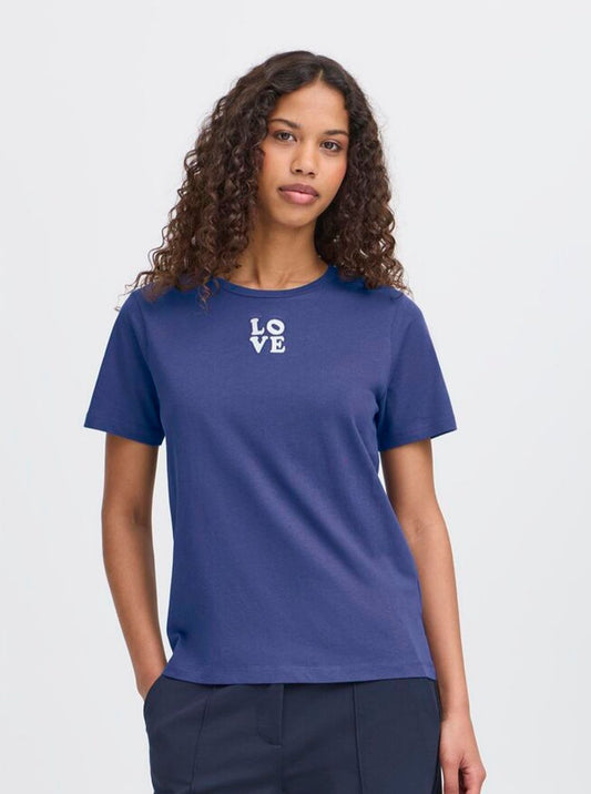 T-shirt LOVE blu