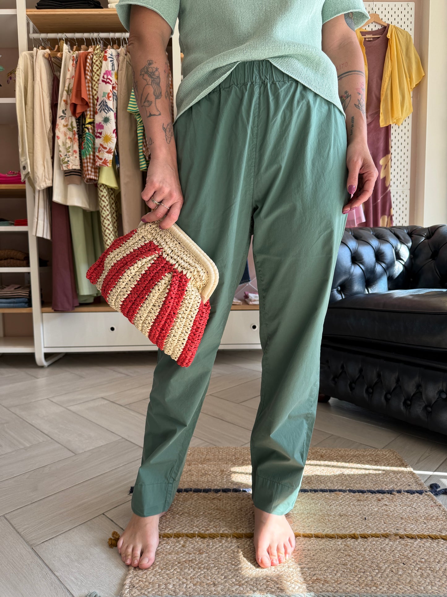Pantalone Petunia smeraldo