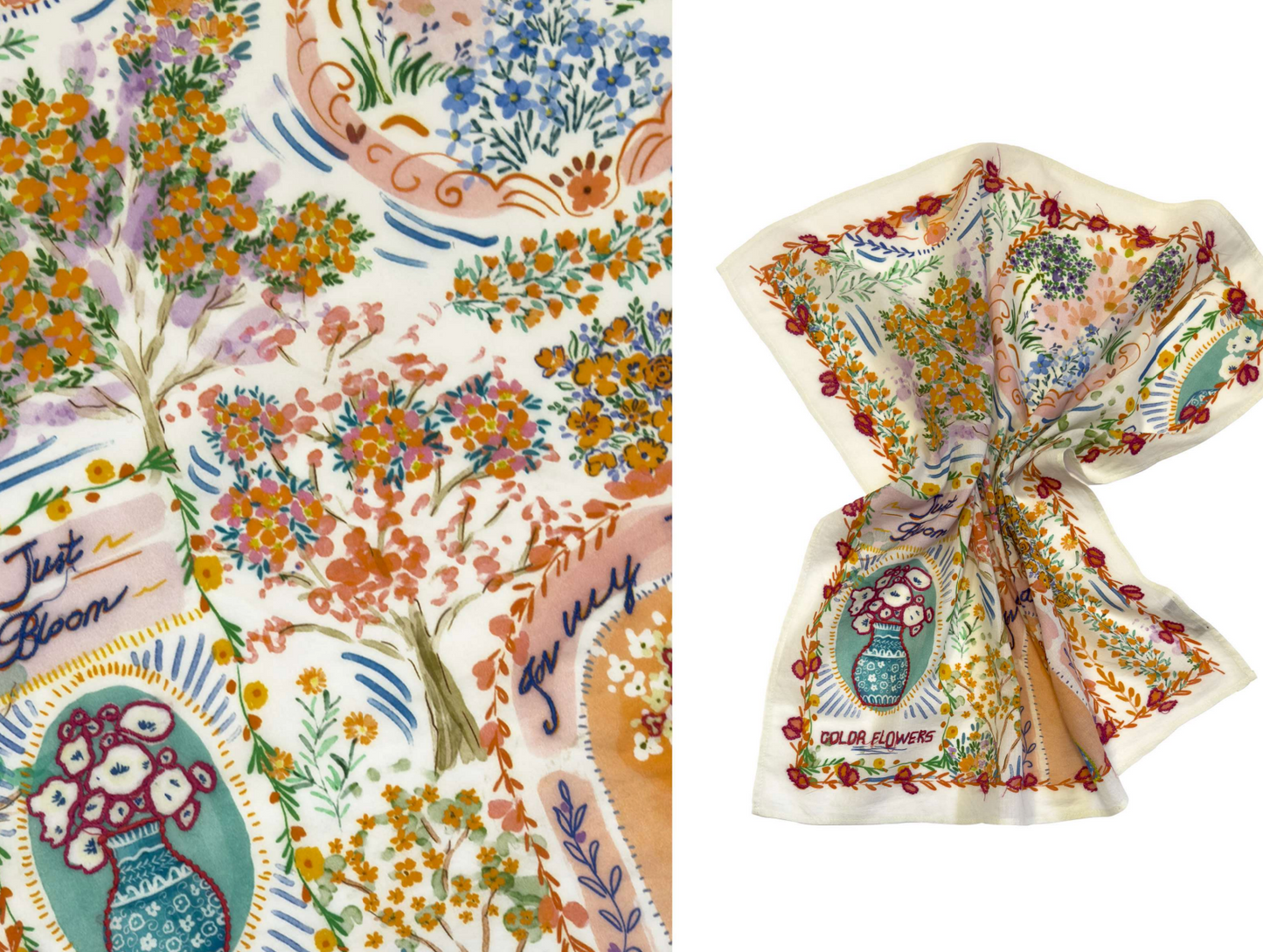 Foulard - Colour Flowers