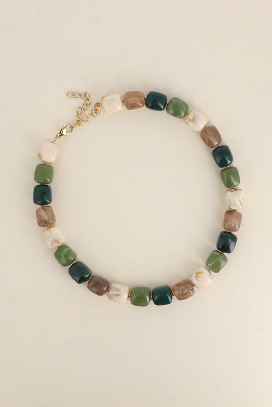 Collana Cubic - Verde