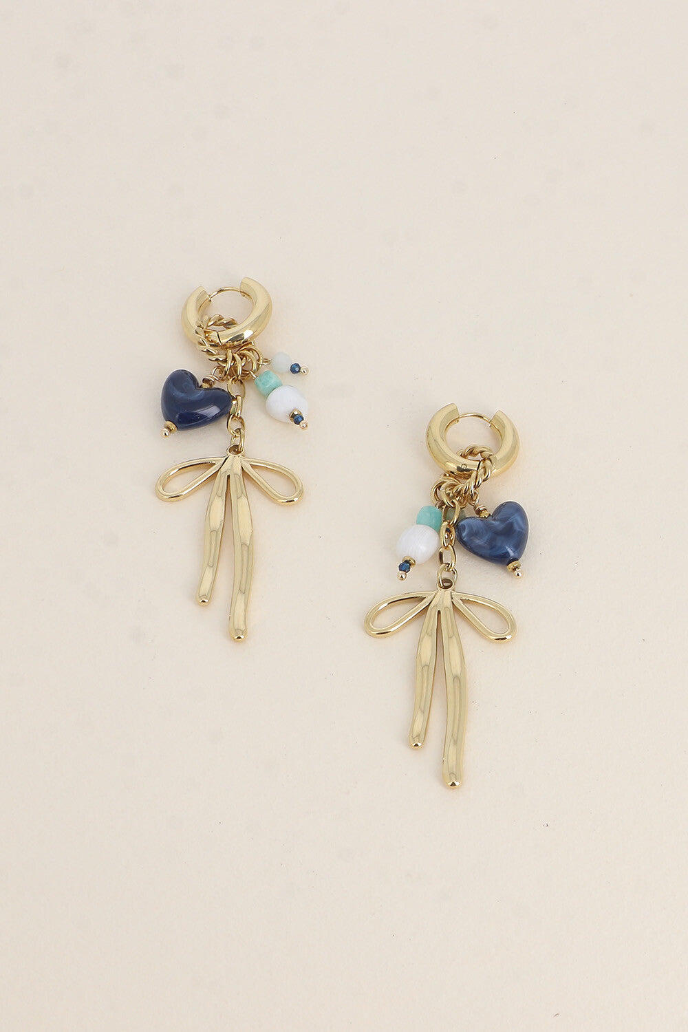 Orecchini - Fiocco blu